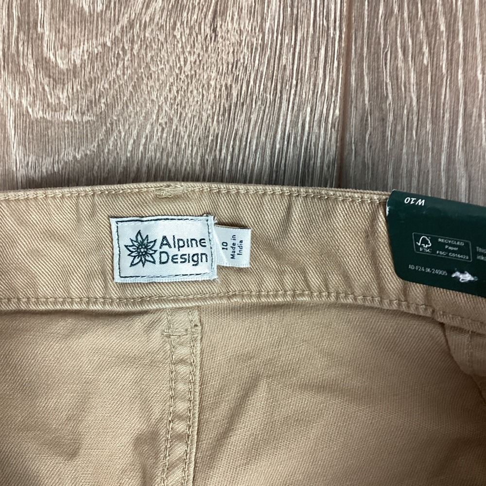 Alpine Design Barrel Pant Women's 10 Sahara Sand Brown Khaki NEW High Rise Ankle - Picture 5 of 8